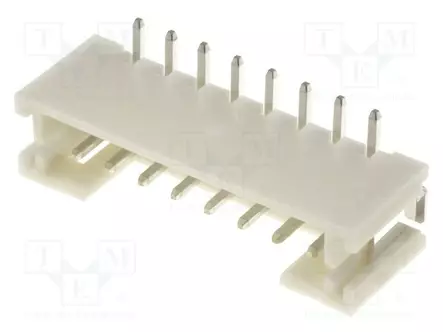 LIITIN: JOHTO-LEVY - PISTORASIA - UROS - PIN: 8 - PH - 2A - 100V - SMT - PCB - Signaaliliittimet rasteri 2,00mm - B8B-PH-SM4-TB - 1