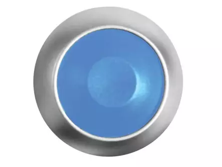 MINI PYÖREÄ METALLINEN PAINOKYTKIN SPST 1-NAP OFF-(ON) SININEN PAINIKE - Standardikytkimet - R1398B - 2