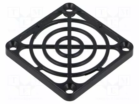 SUOJA - MUOVI - 60X60MM - ULK.KOOT: 60X60X6,3MM - Ø4,6MM - Tuulettimien suojat - FANCV-10VB - 1