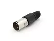 3P XLR PLUG, NICKEL, BLACK - Plugit ja jakit - CA101B - 1