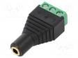 ADAPTERI - JACK 3,5MM 3PIN PISTORASIA,RIVILIITIN - PISTORASIA - Audioliitinadapterit - JACK3.5S-F-TB - 1