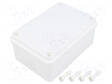 ASENNUSKOTELO - X: 80MM - Y: 120MM - Z: 50MM - VALKOINEN - Yleiskäyttöiset kotelot - PW-S-BOX216B - 1