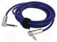KAAPELI - JACK 6,3 MM 2PIN KULMAPISTOKE,MOLEMMIN PUOLIN - 3M - Muut audio-videokaapelit - TAS-TK113PSF-B - 1