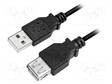 KAAPELI - USB 2.0 - USB A RASIA,USB A PISTOKE - NIKKELÖITY - 5M - USB kaapelit ja adapterit - CU0012B - 1