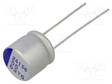 KONDENSAATTORI: HYBRIDI-THT - -55÷125°C - ±20% - Ø10X9,5MM - 56UF - THT-hybridikondensaattorit - YG1J566M1009MBB - 1