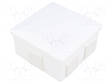 KYTKENTÄRASIA - X: 80MM - Y: 80MM - Z: 40MM - POLYSTYREENI - IP44 - Kytkentärasiat - PW-S-BOX036B - 1