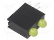 LED - KOTELOSSA - 3MM - DIODIEN LM: 2 - KELTAINEN - 20MA - 30° - 100÷150MCD - Merkkivalot ja pienoislamput - OSY5LX3E34B-3F2B - 1