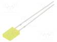 LED - KELTAINEN - SUORAKULMA- 2X5X7MM - KAKSINAPAINEN - 100° - 20MA - Suorakulmaiset LEDit - OSYYR271A4B - 1