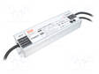 VIRTALÄHDE: IMPULSSI - LED - 240W - 24VDC - 5÷10A - 90÷305VAC - IP65 - LED teholähteet - HLG-240H-24AB - 1