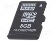 MUISTIKORTTI - TEOLLISUUS-MICROSD,MLC - UHS I U1 - 8GB - 0÷70°C - Muistikortit - SDU8GCMGRB - 1