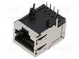 LIITIN: RJ45 - PISTORASIA - PIN: 8 - CAT: 5E - SUOJATTU - 8P8C - THT - RJ liittimet - MTJ-88TX1-FSD-PGB - 1