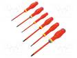 SCREWDRIVER: INSULATED-SET - INSULATED - POZIDRIV®,SLOT - 6PCS. - Ruuvimeisselit ja sarjat - FACOM-ATDVE.J6PB - 1