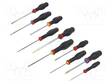 SCREWDRIVER: UNIVERSAL-SET - PHILLIPS,POZIDRIV®,SLOT - 10PCS. - Ruuvimeisselit ja sarjat - FACOM-ATW.J10PB - 1