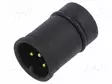 LIITIN: M12 - LIITTIMEN SISÄOSA - UROS - 4A - 60V - PIN: 5 - IP67 - Erikoisliittimet - 1239-05-T0CB - 1