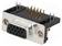 D-SUB LIITIN HD - PIN: 15 - N LIITINAARAS - 90° KULMA - THT - D liittimet - HDL15-SL-B - 1