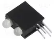 LED - KOTELOSSA - 3MM - DIODIEN LM: 2 - PUNAINEN/KELTAVIHREÄ - 30MA - Merkkivalot ja pienoislamput - OSRGH23E62X-3F2B - 1
