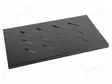 SHELF - 1U - MUSTA - STANDARD: 19" - RACK SHELF - Räkkikotelot 19' - AK-1002-B - 1