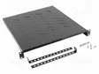SHELF - 1U - MUSTA - STANDARD: 19" - RACK SHELF - Räkkikotelot 19' - AK-1005-B - 1