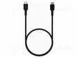 KAAPELI - USB 2.0 - USB C PISTOKE,MOLEMMIN PUOLIN - 0,3M - MUSTA - PVC - USB kaapelit ja adapterit - GC-KABGC100PF30PB - 2