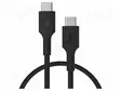 KAAPELI - USB 2.0 - USB C PISTOKE,MOLEMMIN PUOLIN - 0,3M - MUSTA - PVC - USB kaapelit ja adapterit - GC-KABGC100PF30PB - 1