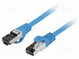 PATCH KAAPELI - S/FTP - CAT: CAT 8.1 - RJ45-PISTOKE,MOLEMMIN PUOLIN - RJ45 Ethernet kaapelit - PCF8-10CU-0100-B - 1
