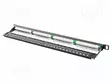 PATCH PANEL - MUSTA - PORTTIEN LUKU: 24 - 19" - CAT: 5E - RACK 19" - RACK - Tietokonetarvikkeet - muut - PPS5-0024-B - 2
