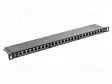 PATCH PANEL - MUSTA - PORTTIEN LUKU: 24 - 19" - CAT: 5E - RACK 19" - RACK - Tietokonetarvikkeet - muut - PPS5-0024-B - 1