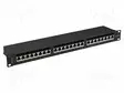 PATCH PANEL - MUSTA - PORTTIEN LUKU: 24 - 19" - CAT: 6A - RACK 19" - RACK - Tietokonetarvikkeet - muut - PPSA-1024-B - 1