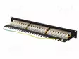 PATCH PANEL - MUSTA - PORTTIEN LUKU: 24 - 19" - CAT: 6A - RACK 19" - RACK - Tietokonetarvikkeet - muut - PPSA-1024-B - 2