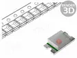 LED - PUNAINEN - SMD - 0603 - 8÷65MCD - 1,6÷2,6VDC - 1,6X0,8X0,7MM - 140° - Pintaliitos LED - RF-RUB190TS-CA-B - 1