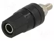LABORATORIOBANAANILIITIN 4MM - PISTORASIA - 24A - MUSTA - ERISTETYT - Banaanijatkoliittimet - BS-244GSM-B - 1