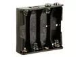 BATTERY HOLDER FOR 4 x AA-CELL (WITH SNAP TERMINALS) - Paristopitimet, liittimet ja tarvikkeet - BH341B - 1