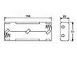 BATTERY HOLDER FOR 6 x C-CELL (WITH SNAP TERMINALS) - Paristopitimet, liittimet ja tarvikkeet - BH261B - 2