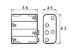 BATTERY HOLDER FOR 8 x AA-CELL (WITH SNAP TERMINALS) - Paristopitimet, liittimet ja tarvikkeet - BH383B - 2