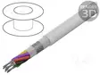 JOHTO - 12X26AWG - ELASTOMEERI TERMOPLASTINEN TPE - VALKOINEN - 600V - Suojatut moninapakaapelit - TES-2619.12-B - 1