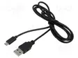 KAAPELI - USB 2.0 - USB A PISTOKE,USB B PISTOKE - 1,4M - MUSTA - PVC - USB kaapelit ja adapterit - ECU14RUSBTUUSB - 1