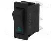 KEINUKYTKIN - SPST - AS: 2 - ON-OFF - 12A/250VAC - MUSTA - LED - 5500 - 12V - Keinukytkimet - AE-C5503PLLAB - 1