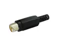RCA PLUG FEMALE BLACK, Ø4mm - Plugit ja jakit - CA054B - 1