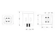 USB B FEMALE, SINGLE CONNECTOR 180°, PCB MOUNT - USB liittimet - CC089B - 2