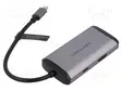 USB HUB - USB 3.0 - HARMAA - PORTTIEN LUKU: 6 - 0,15M - ABS,ALUMIINI - Tietokonetarvikkeet - muut - CNCHB - 2