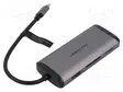 USB HUB - USB 3.0 - HARMAA - PORTTIEN LUKU: 8 - 0,15M - ABS,ALUMIINI - Tietokonetarvikkeet - muut - CNDHB - 2