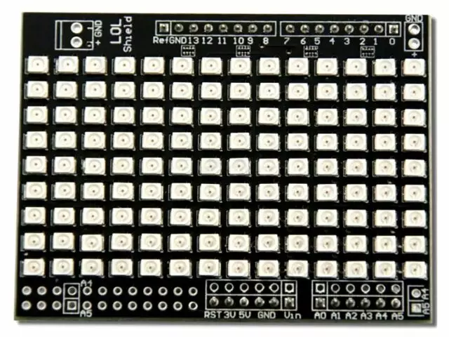 126-DIODILLA VARUSTETTU LED-MODUULI (14X9) - SININEN - ARDUINO - Kehityspakettien lisätarvikkeet - KAMDUINO-SHIELD-B - 1