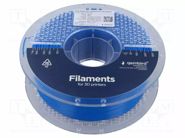3D FILAMENTTI PET-G - 1,75MM - SININEN - 220÷260°C - 1KG - HIGH SPEED - 3D Filamentit - 3DP-PETG1.75HY-01B - 1