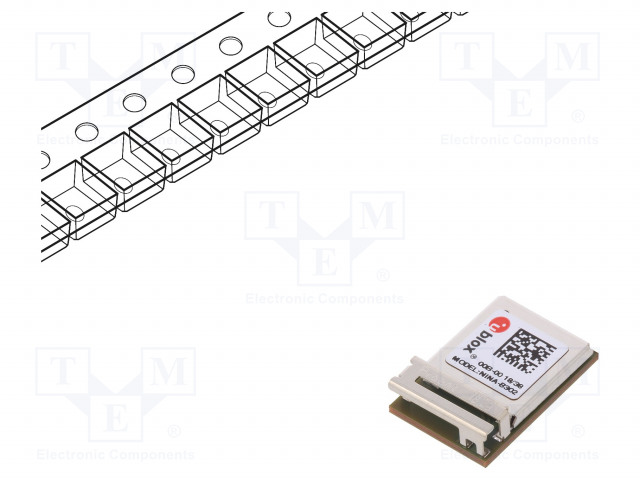 BLUETOOTH MODUULI LOW ENERGY - SMD - KOOT: 10X15X3,8MM - 5.0 - 1,4BPS - IoT (WiFi/Bluetooth) moduulit - NINA-B302-00B - 1