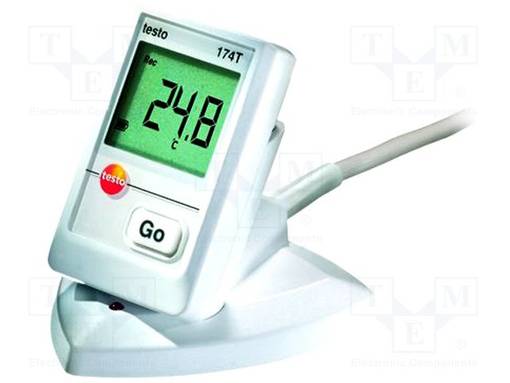 DATALOGGERI - LÄMPÖTILA-±0,5°C@(-30°C÷70°C) - LÄMP: -30÷70°C - Kosteusmittarit - TESTO174T-USB - 1