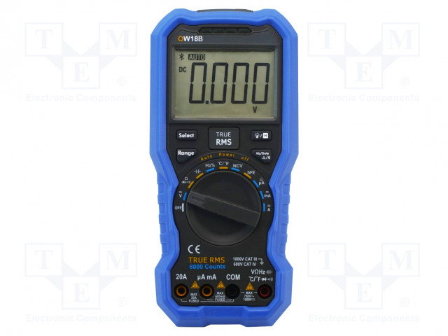 YLEISMITTARI - BLUETOOTH - LCD - 3 5/6 NUMEROA - 3X/S - Digitaaliyleismittarit - OW18B - 1