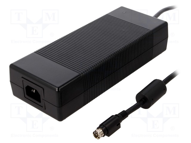 VIRTALÄHDE: IMPULSSI - 12VDC - 15A - LÄHTÖ: KYCON KPPX-4P - 180W - 90% - Hakkuriteholähteet - GST220A12-R7B - 1