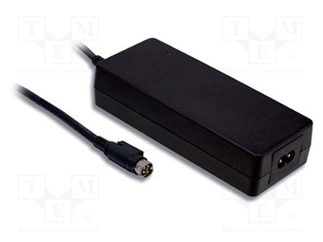 VIRTALÄHDE: IMPULSSI - 12VDC - 8,5A - LÄHTÖ: KYCON KPPX-4P - 102W - 88% - Hakkuriteholähteet - GSM120B12-R7B - 1