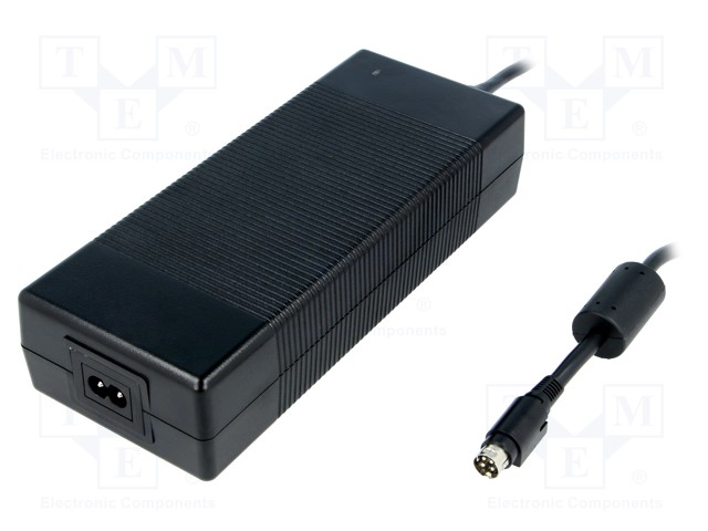 VIRTALÄHDE: IMPULSSI - 20VDC - 11A - LÄHTÖ: KYCON KPPX-4P - 220W - 92% - Hakkuriteholähteet - GSM220B20-R7B - 1
