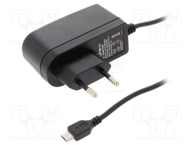 HAKKURIVIRTALÄHDE -5VDC - 2A - 10W - PISTOKE: EU - LÄHTÖ: USB MICRO - Pistorasiamuuntajat - ZSI52-MICROUSB - 1